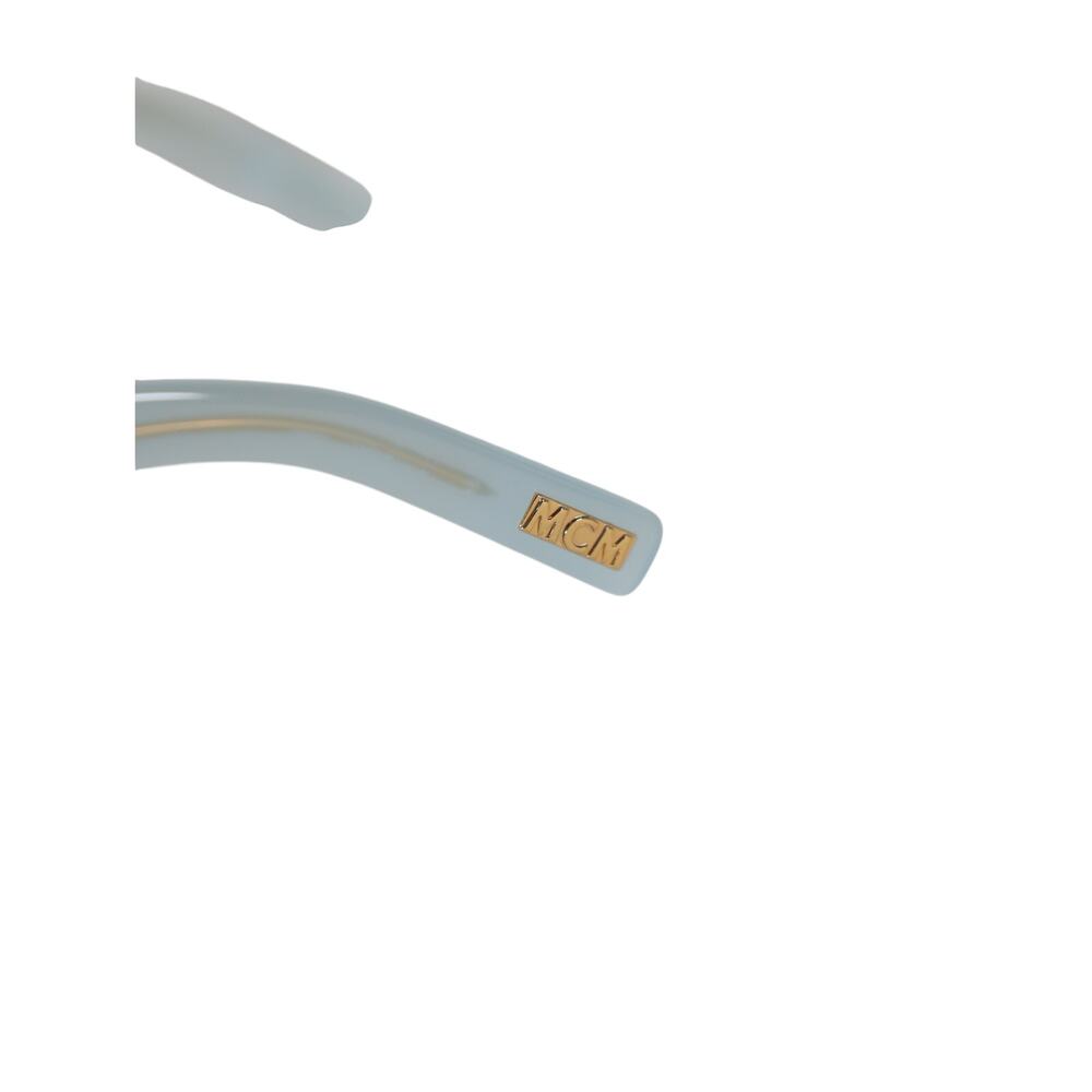 MCM Rectangle Cat Eye Sunglasses - Shiny Light Blue / Smoke - NWT - Picture 9 of 10